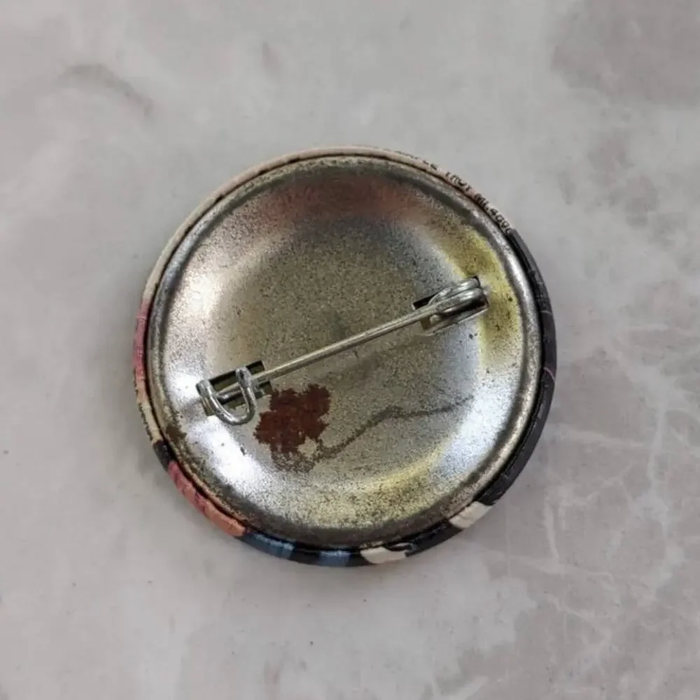 Vintage 1984 Miami Vice button pin, collectible, memorabilia